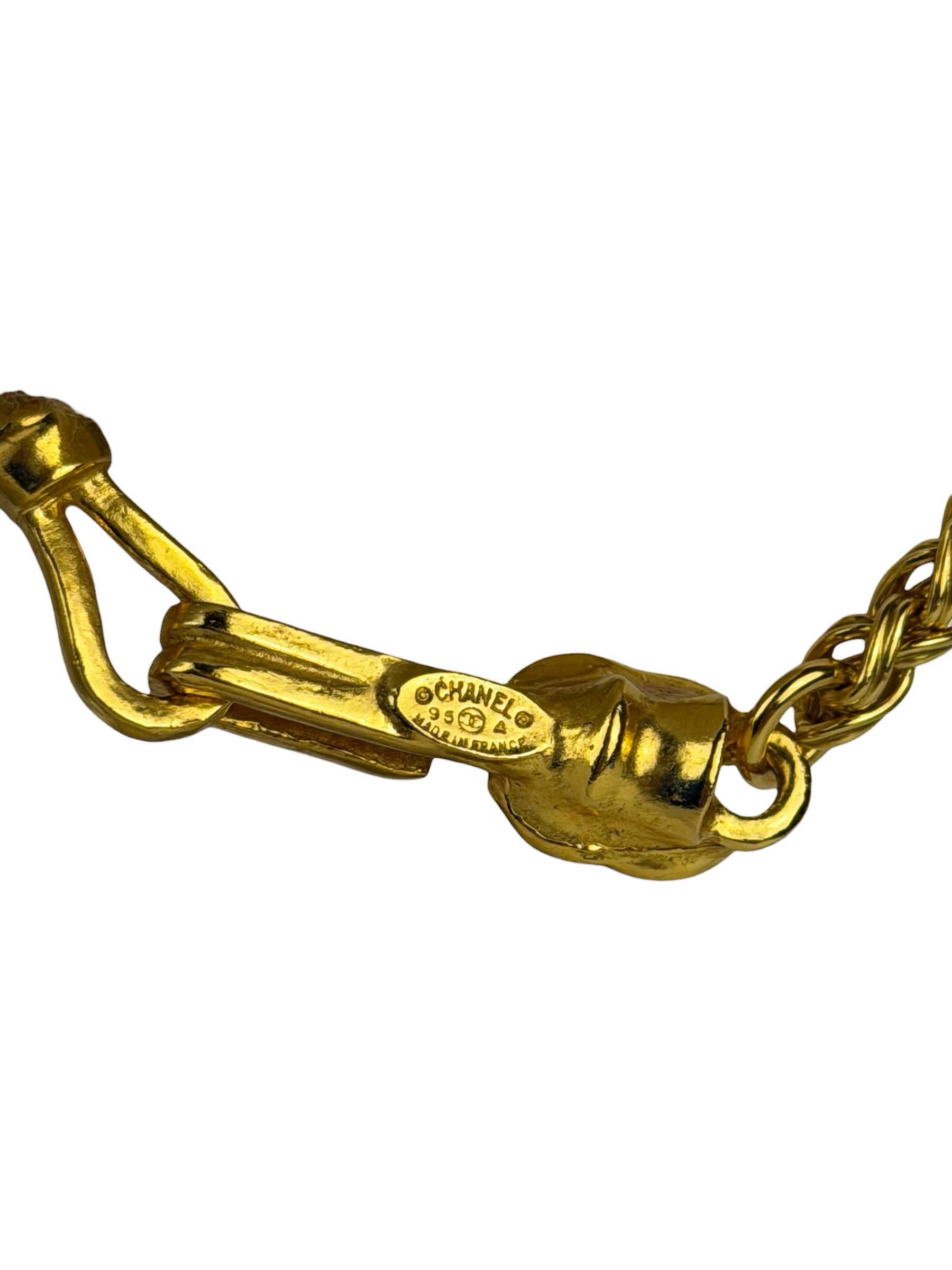 Chanel Vintage CC Logo Filigree Ball Pendant -1995