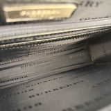 Burberry Black Leather Zip Clutch Pouch