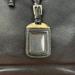 Prada Vintage Black Pebbled Leather Hobo Bag