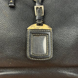 Prada Vintage Black Pebbled Leather Hobo Bag