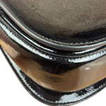 Gucci Bamboo Mini Top Handle Patent Leather Black