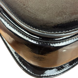 Gucci Bamboo Mini Top Handle Patent Leather Black
