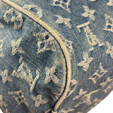 Louis Vuitton Vintage Denim Leather Trim Monogram Neo Speedy 30