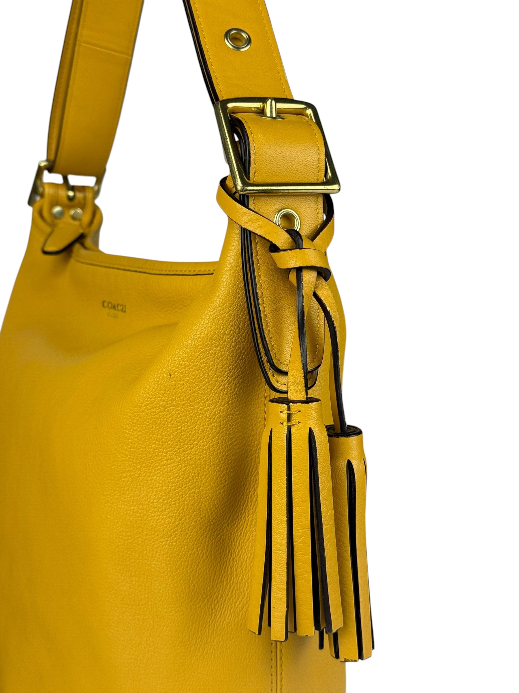 Coach Leather Legacy Sunflower Shoulder Bag