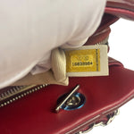 Chanel Red Patent Leather Chain Shoulder Bag 2012