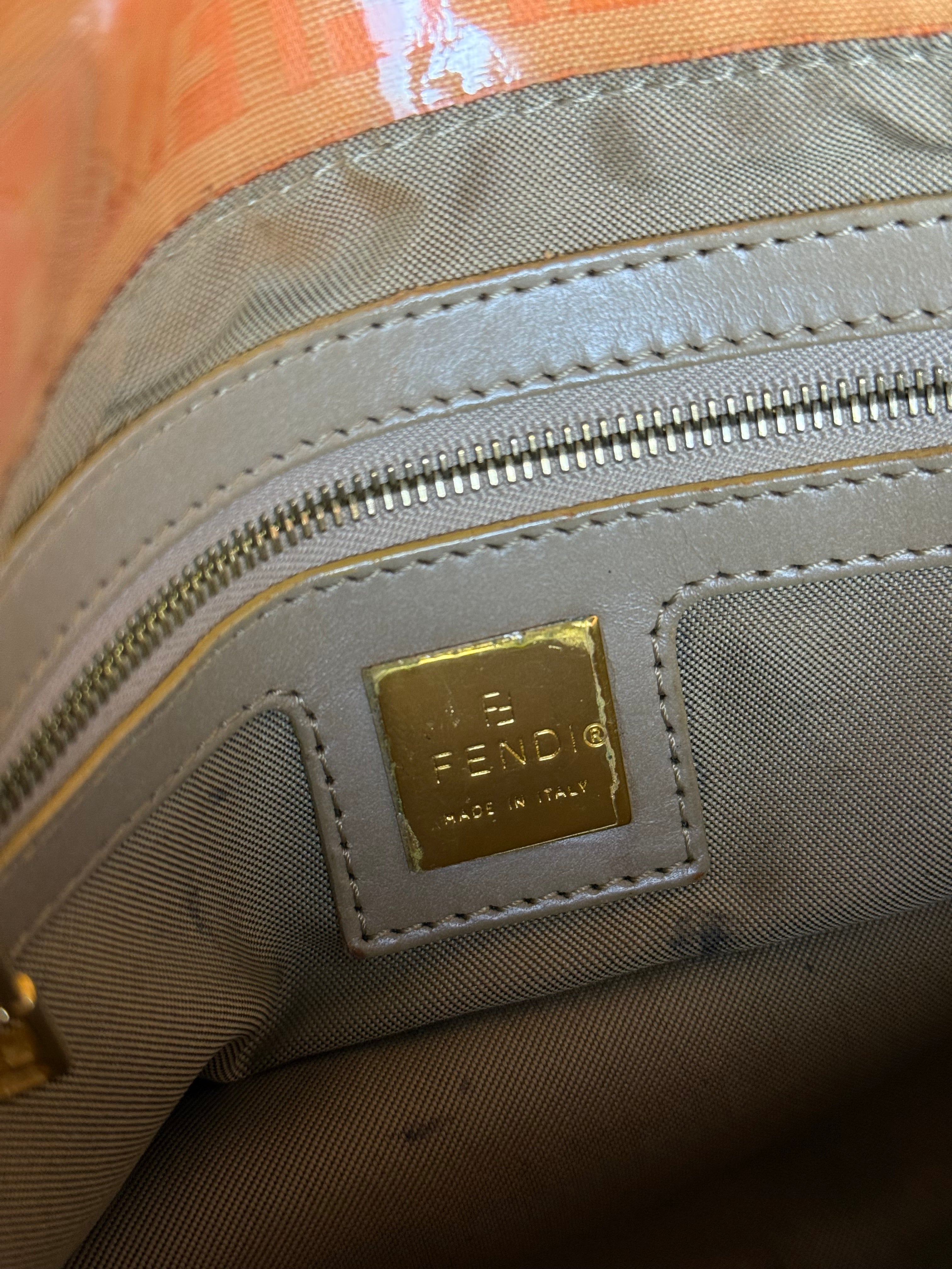Fendi PVC FF Mamma Baguette Orange