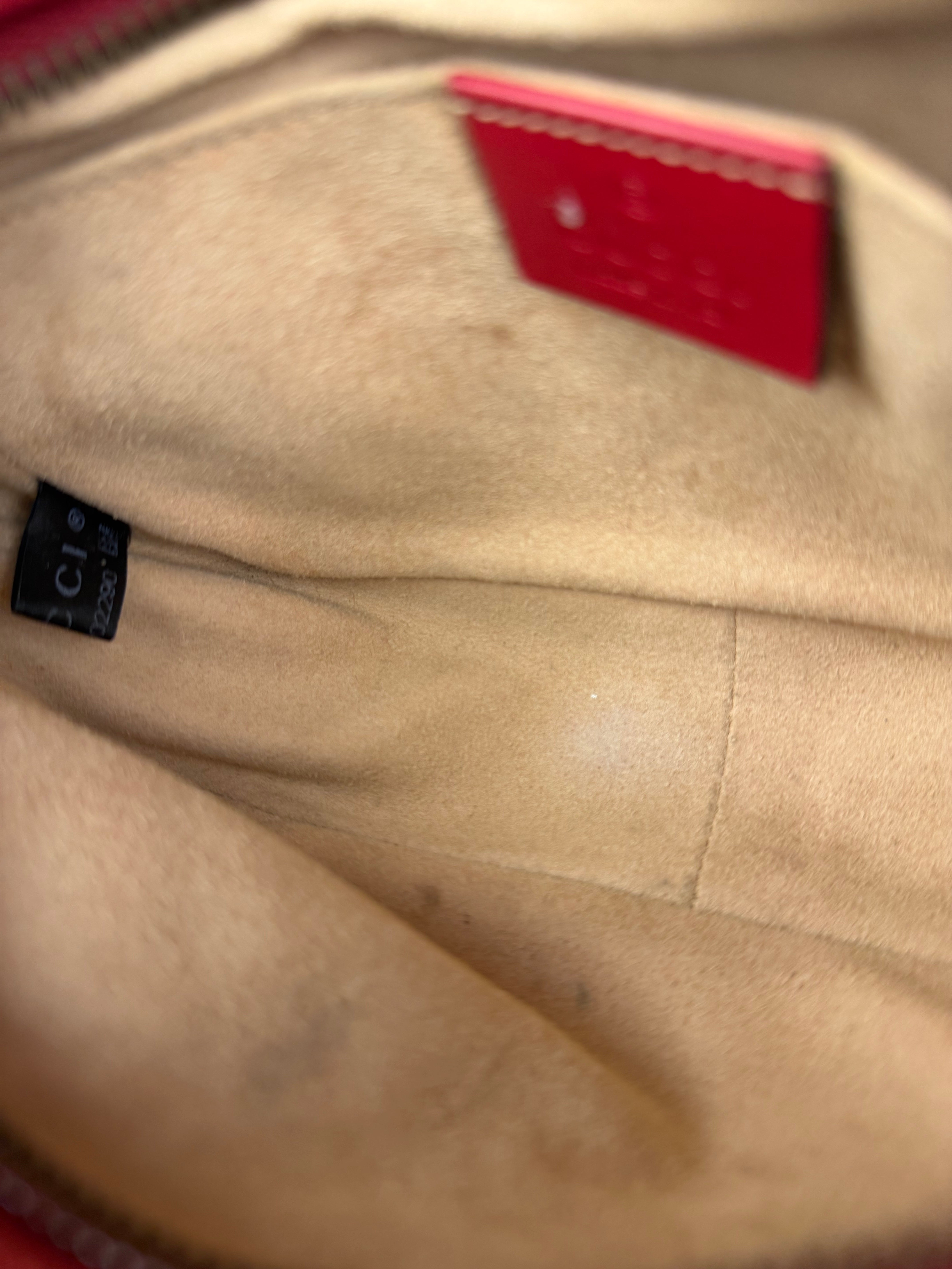 Gucci Leather GG Red Marmont Crossbody