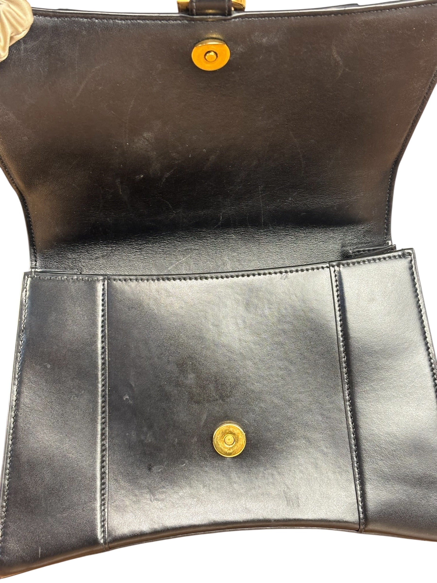 Balenciaga Black Hourglass Top Handle