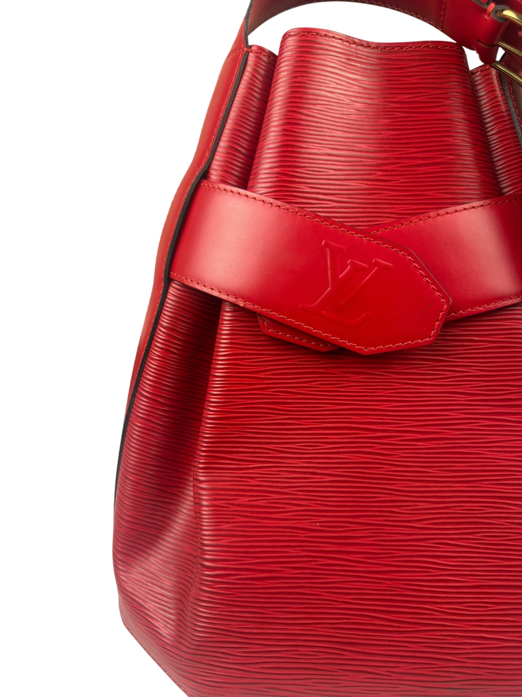 Louis Vuitton Red Epi Leather Castilian Sac D'Epaule Shoulder Bag