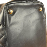 Chanel Black Leather Cambon Ligne Tote 2003