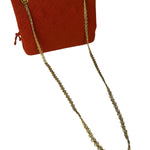 Chanel Vintage Red Quilted Tweed Shoulder Bag 1994