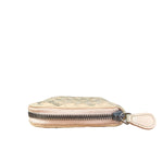 Bottega Veneta Pink Intreccio Snake Leather Long Wallet