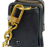 Louis Vuitton Black Monogram Vertical Trunk Pochette