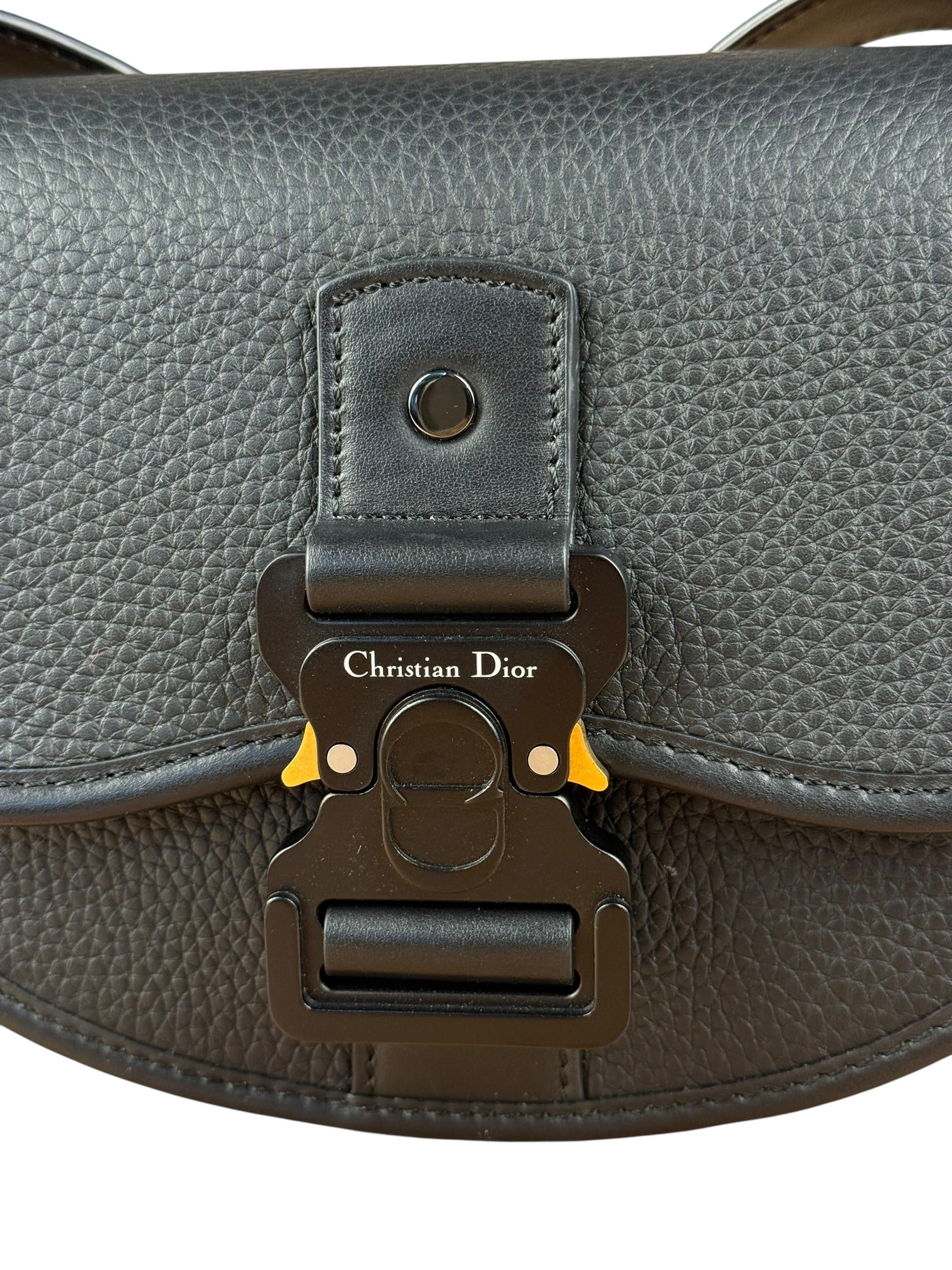 Christian Dior Black Leather Gallup Mini Shoulder Bag