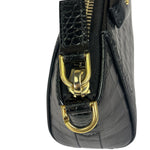 Givenchy Black Crocodile Embossed Leather Nano Antigona Crossbody Bag