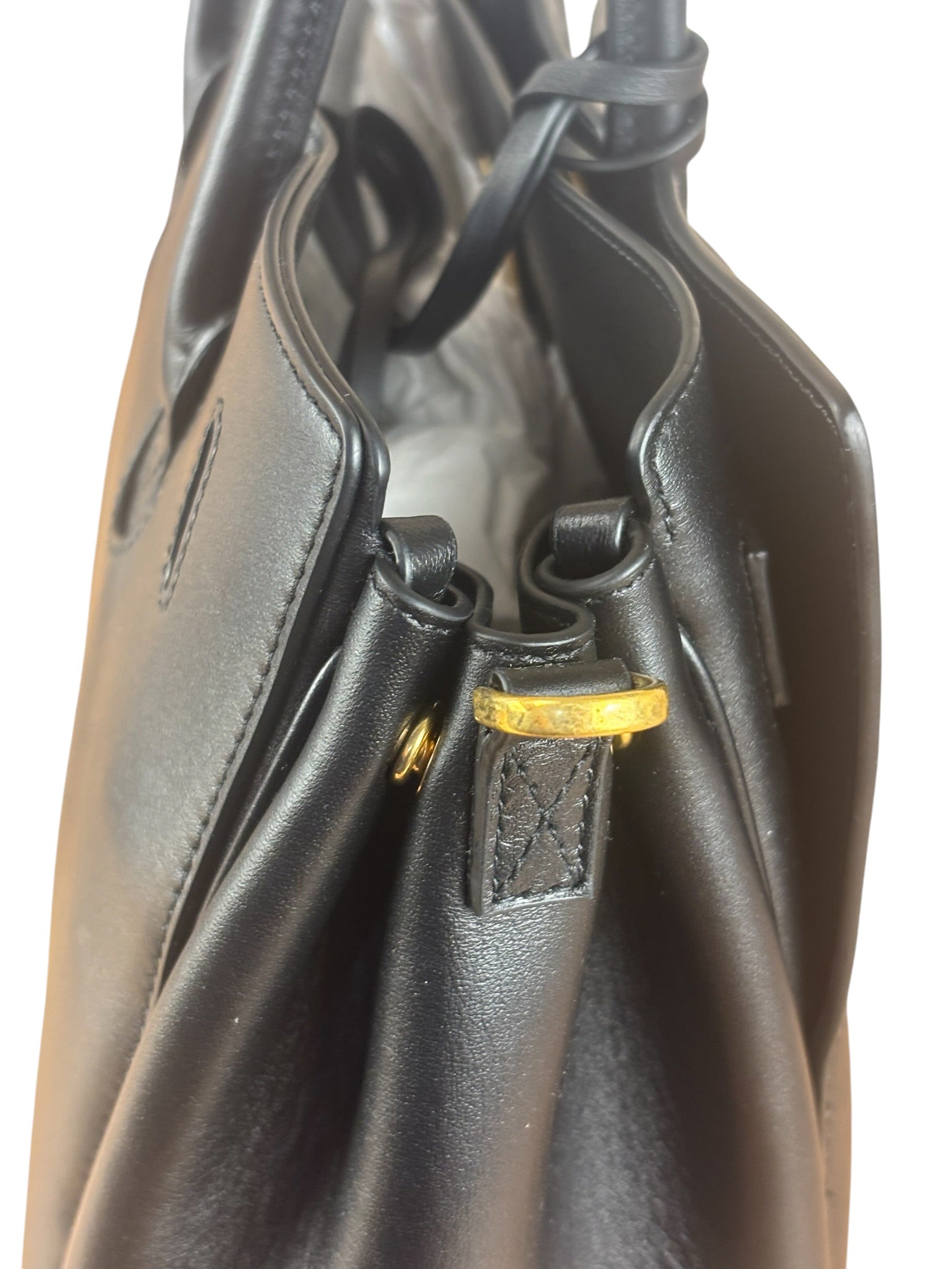 Balenciaga Black Leather Bel Air Carry All Two-Way Bag