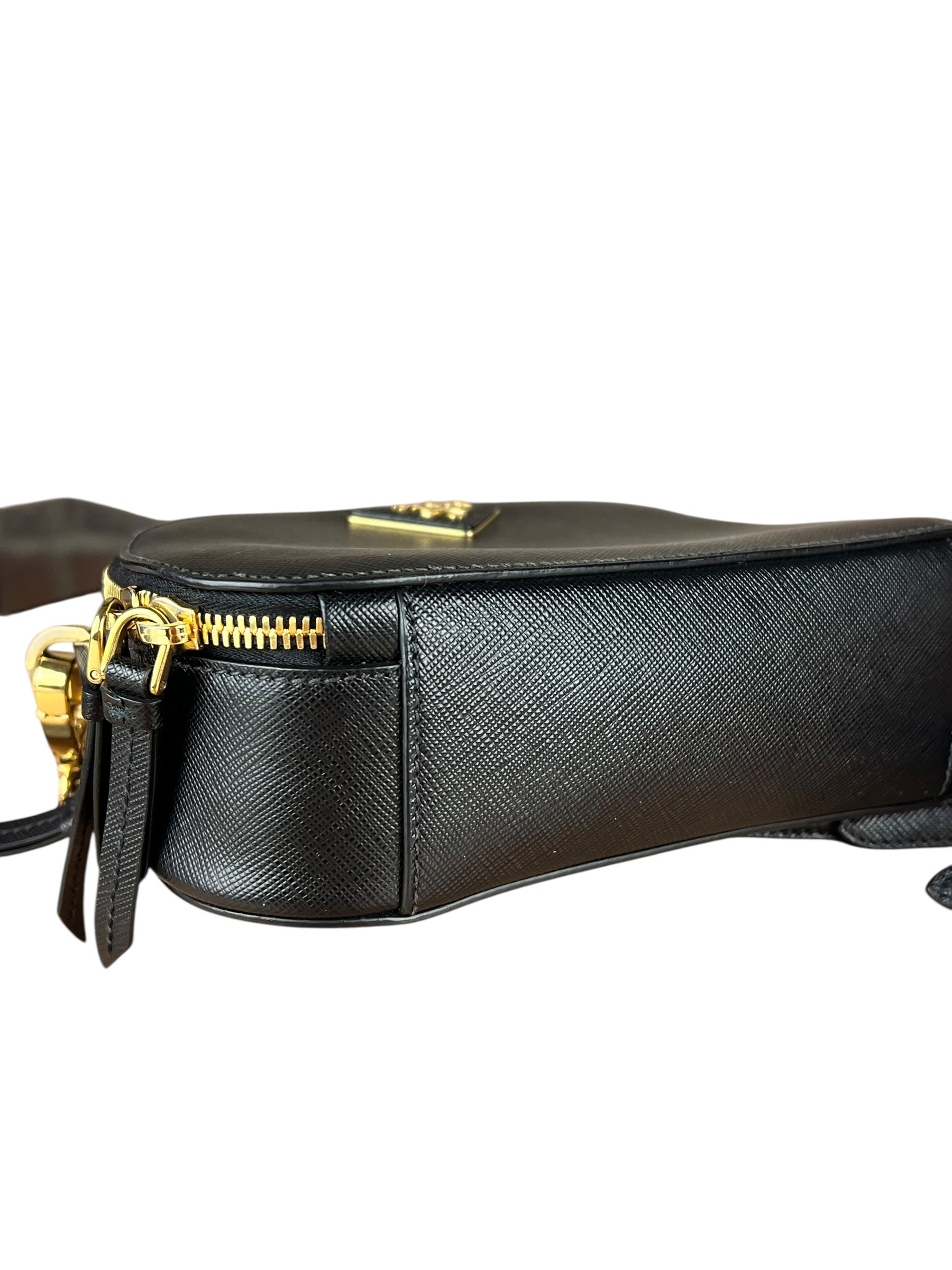 Prada Black Leather Odette Crossbody