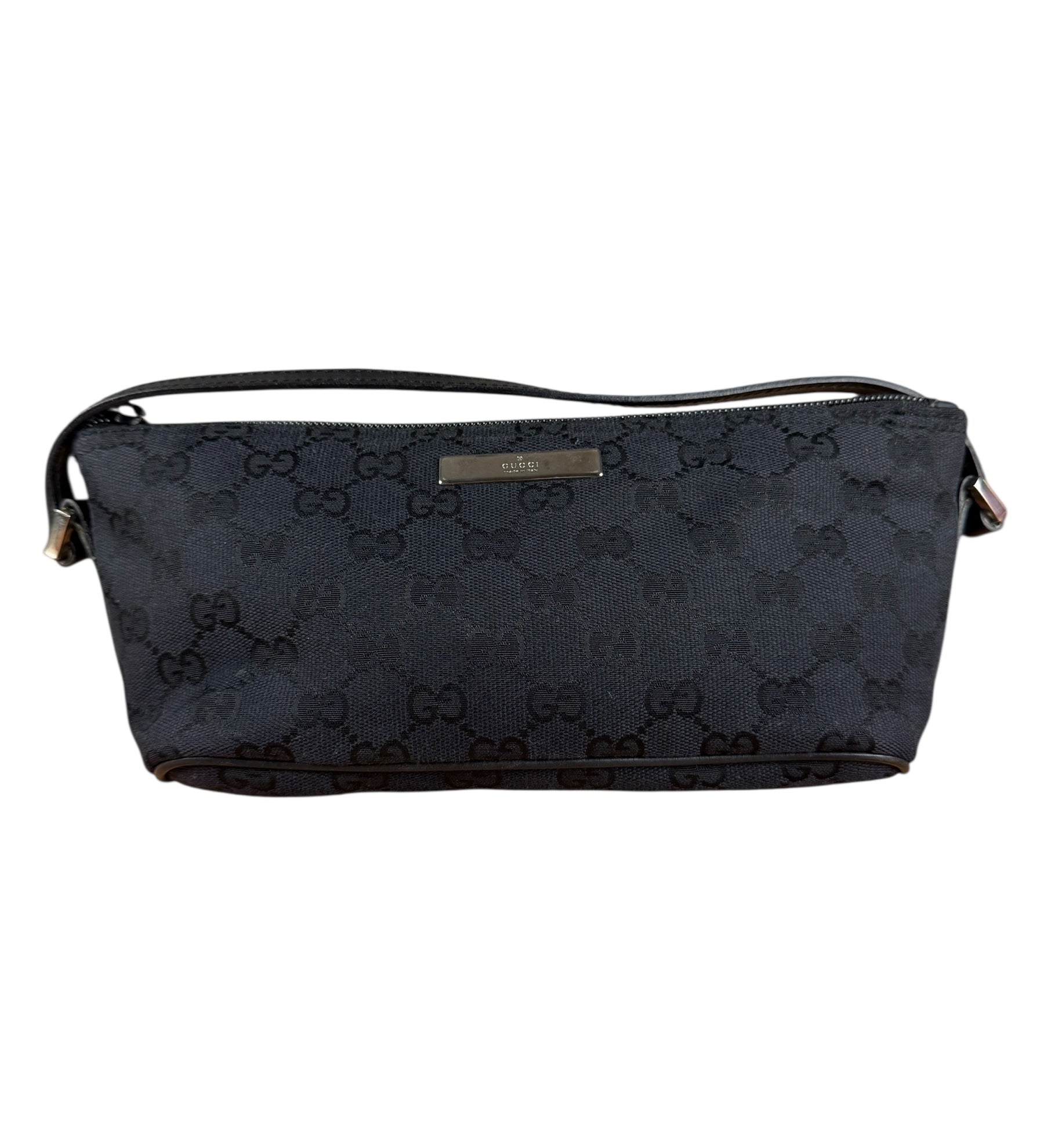 Gucci Black GG Monogram Pochette