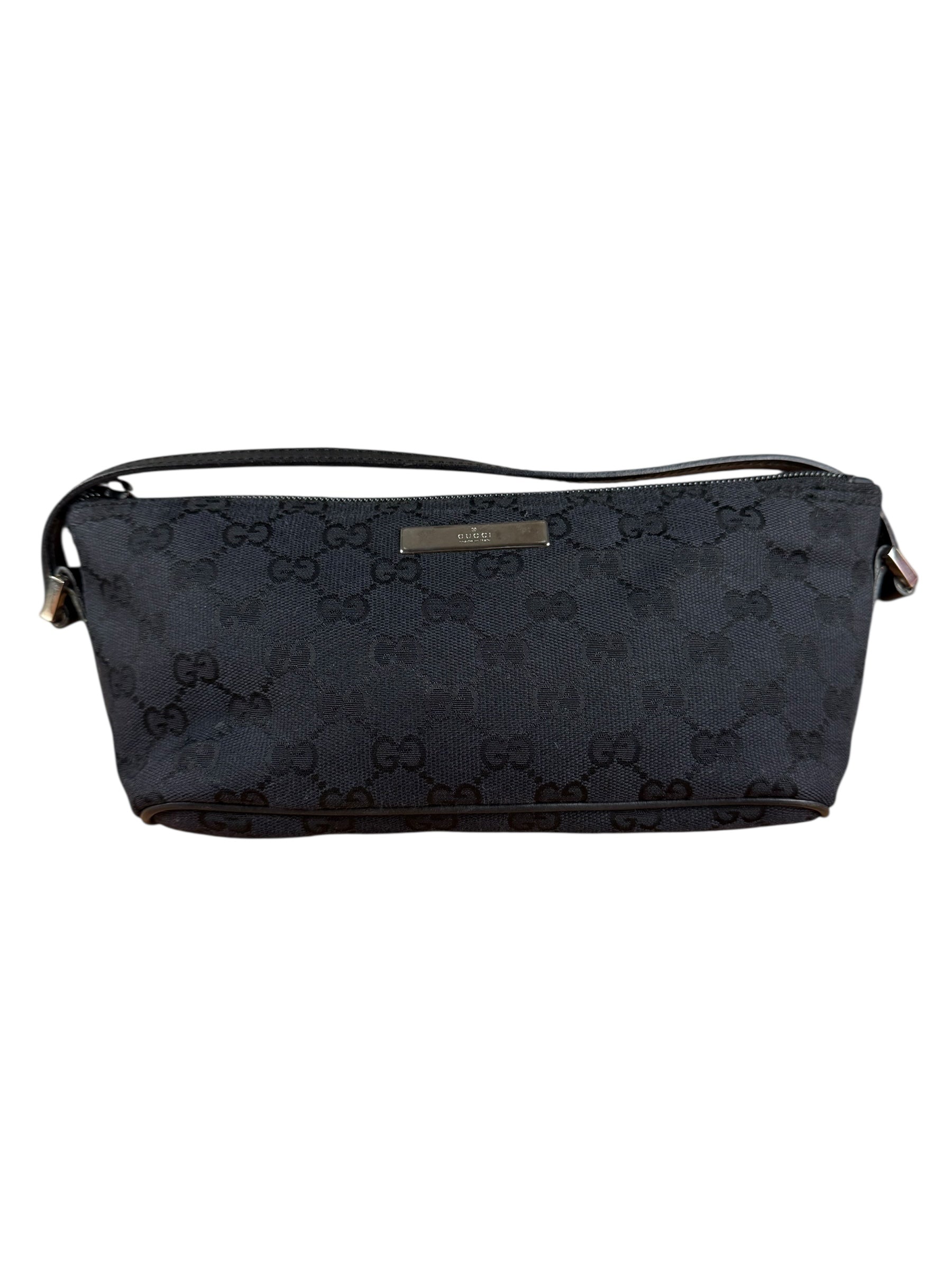Gucci Black GG Monogram Pochette