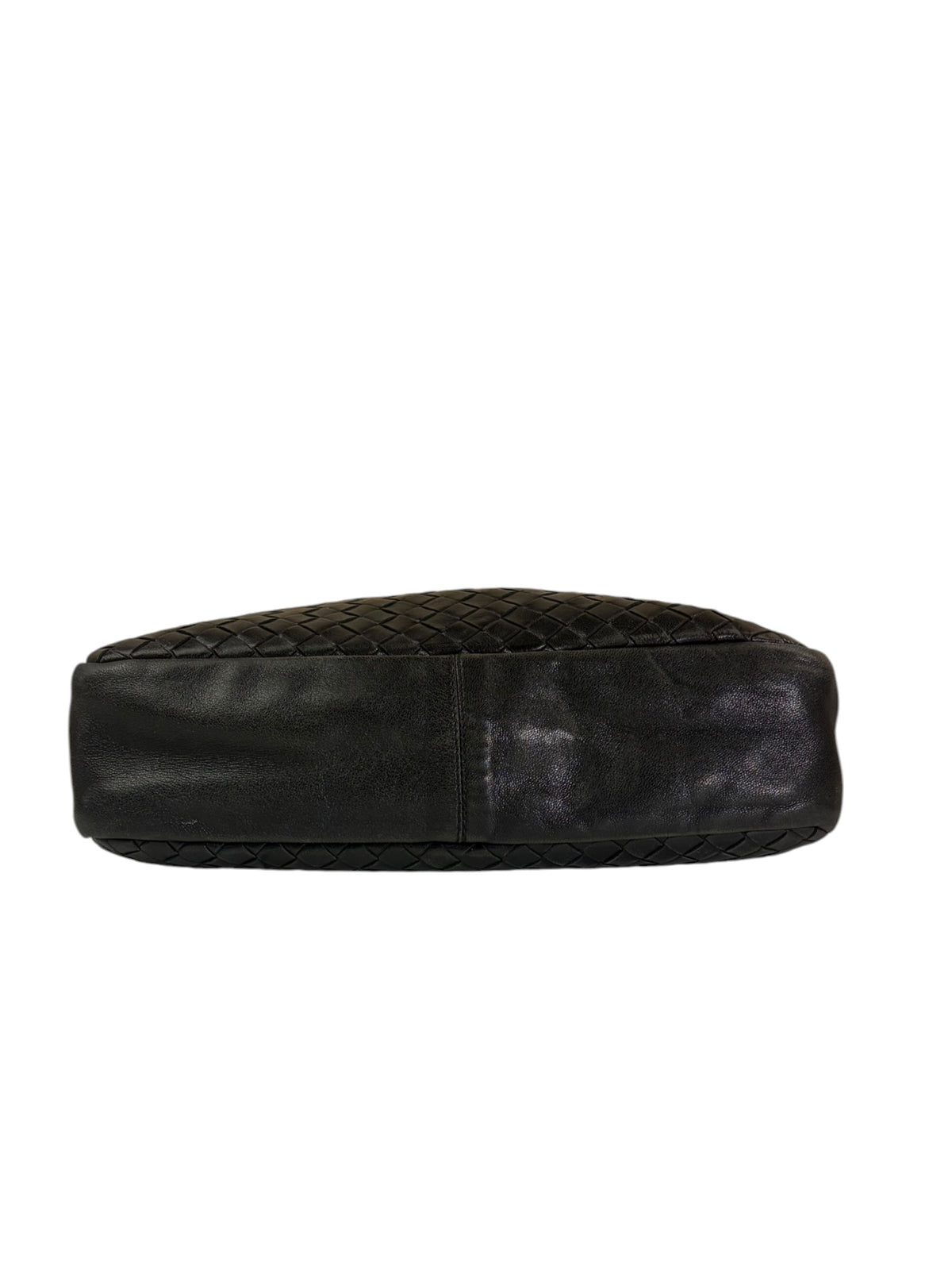 Bottega Veneta Black Intrecciato Hobo Bag