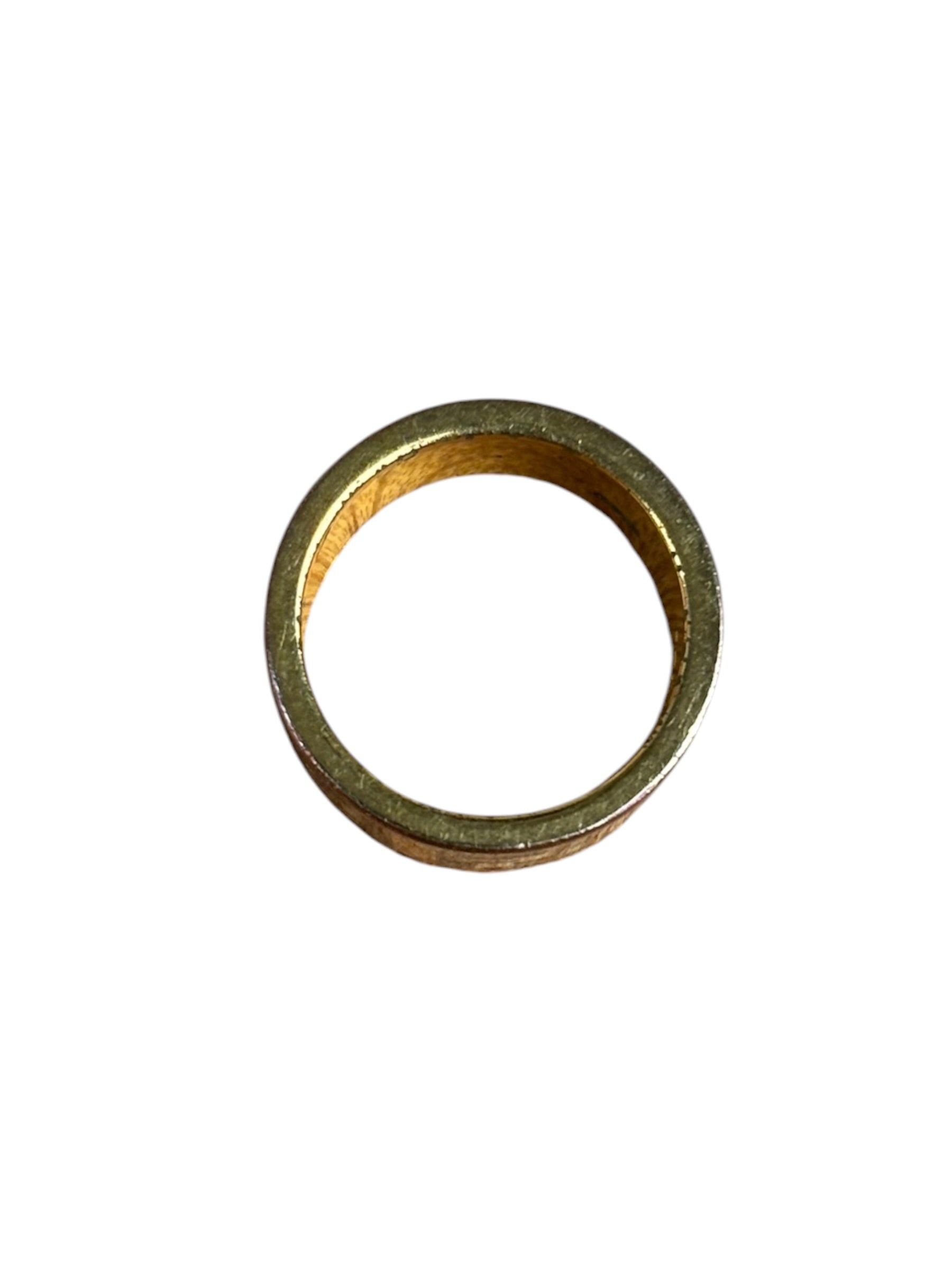 Fendi Gold/Black Monogram Forever Ring
