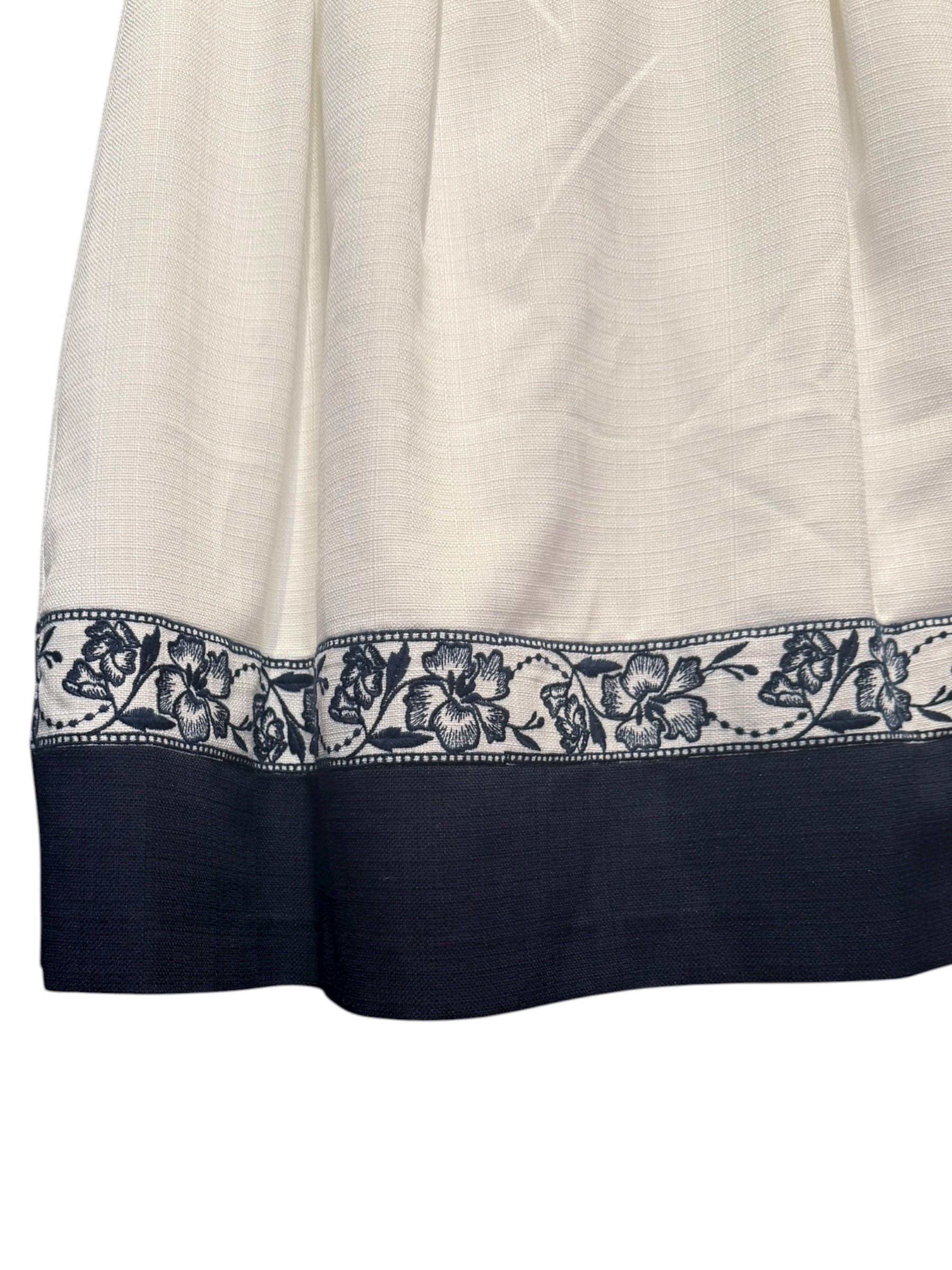 Laisse Passe White/Navy Short Dress