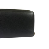 Gucci Black Leather Zip-Around Long Wallet