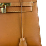 Hermes Kelly 32 Sellier Epsom Gold Handbag 1995