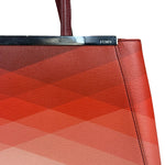 Fendi 2Jours Red Geometric Medium Tote