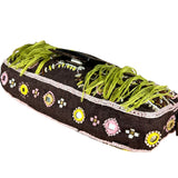 Fendi Canvas Baguette Dark Brown Beaded