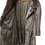 Vintage Dark Brown Beauer Long Coat