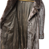 Vintage Dark Brown Beauer Long Coat