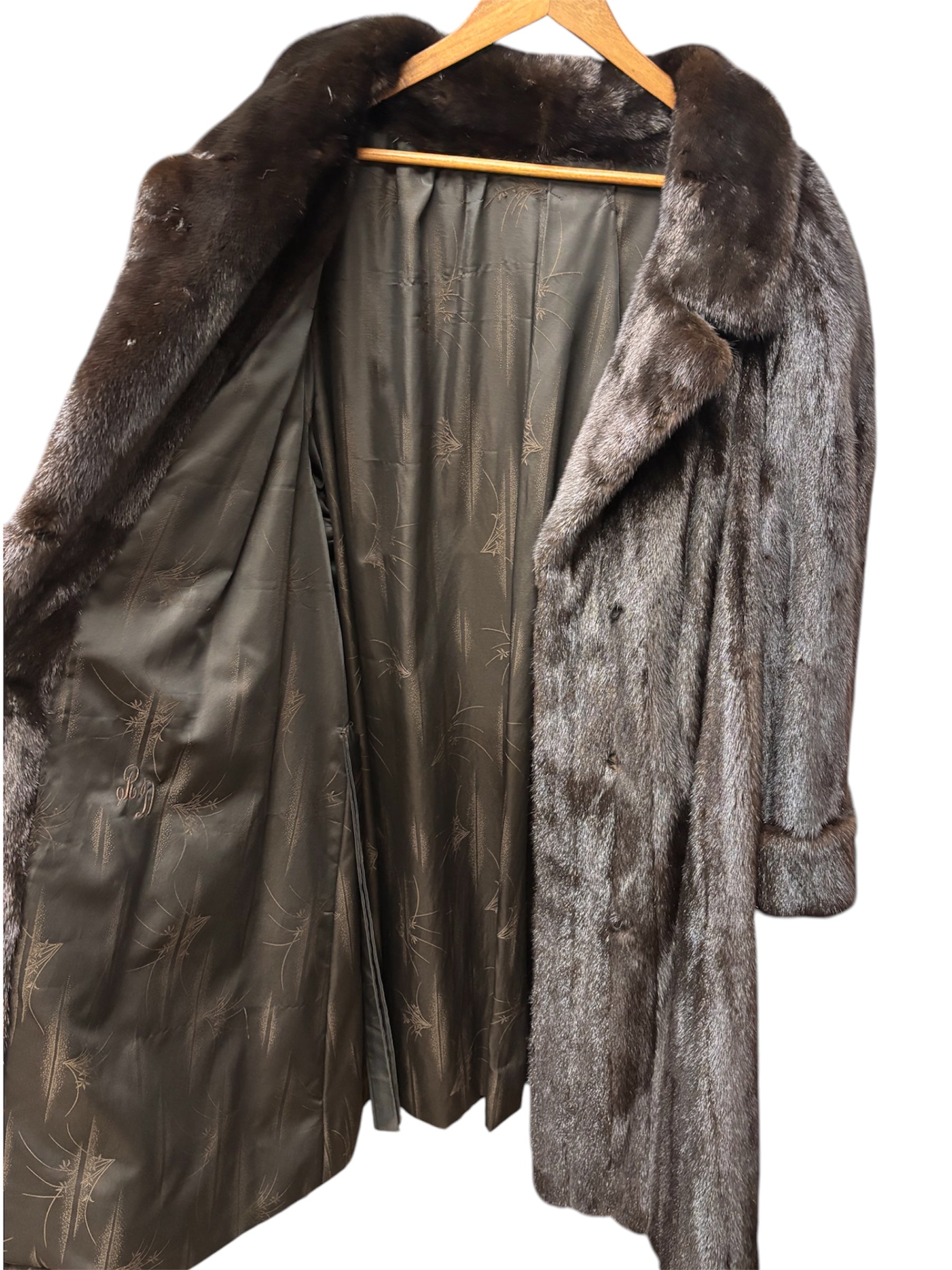 Vintage Dark Brown Beauer Long Coat