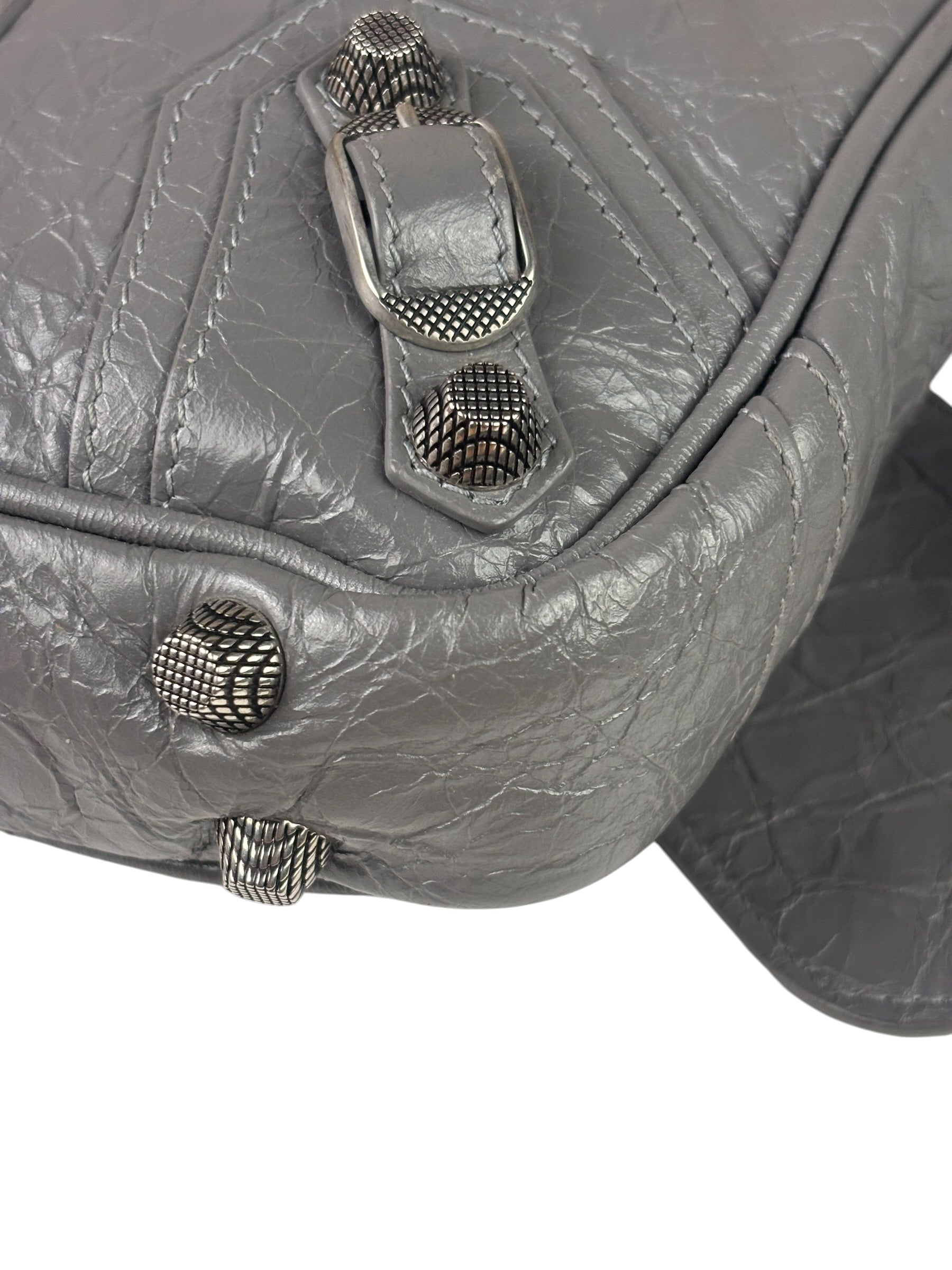 Balenciaga Gray Le Cagole Crossbody Bag
