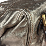 Chloe Metallic Gold Leather Paddington Handbag