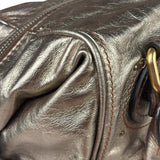 Chloe Metallic Gold Leather Paddington Handbag