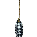 Versace Black/White Tweed Pochette