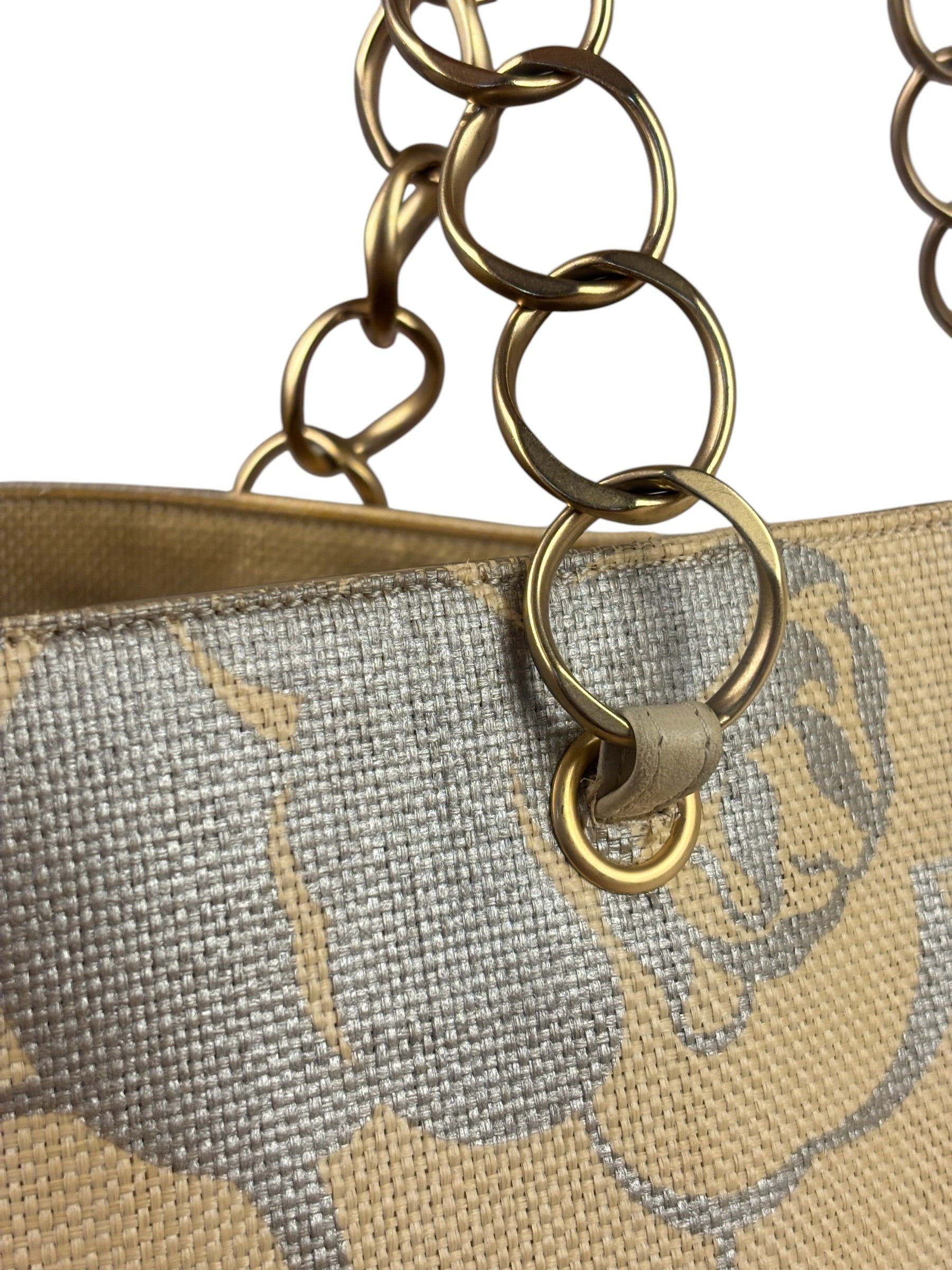 Chanel Camellia Raffia Tote 2004