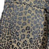 Fendi Vintage Leopard Print Straight Leg Jeans