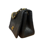 Chanel Black Quilted Leather Mini Flap Bag  2011