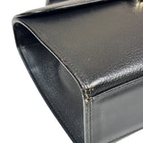 Burberry Vintage Black Leather Top Handle Bag