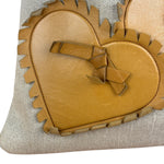 YSL Canvas Kahala Heart Tote