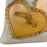 YSL Canvas Kahala Heart Tote