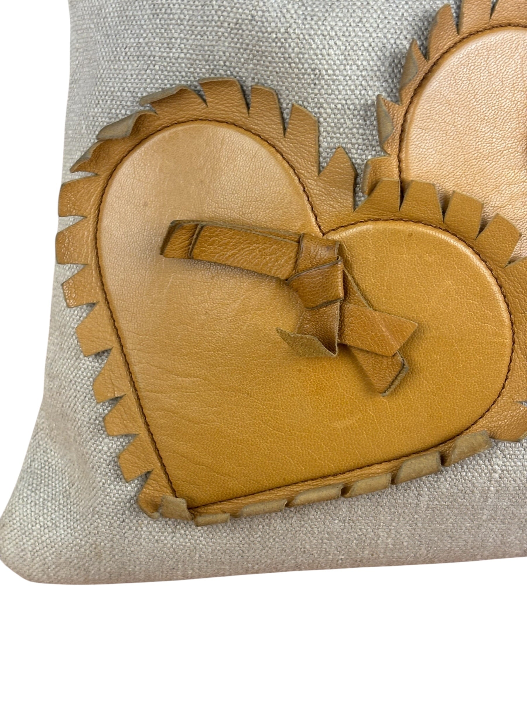 YSL Canvas Kahala Heart Tote