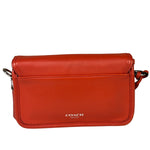 Coach Coral Red Leather Legacy Penny Shoulder Bag