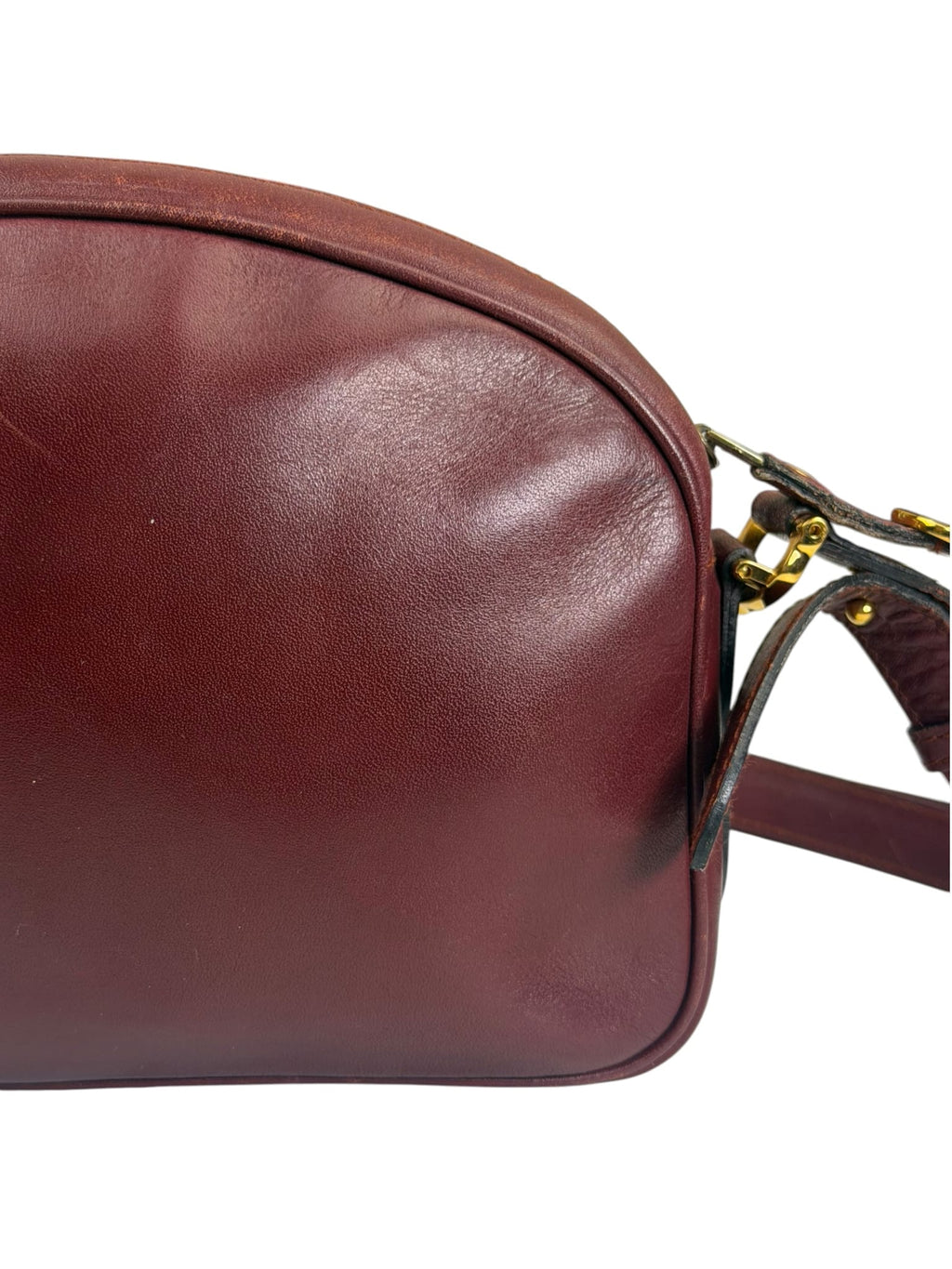 Cartier Burgundy Leather Must Line Camera Bag