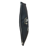 Dolce & Gabbana Black Pebbled Leather DJ Turntable Set Zip Pouch