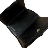 Balenciaga Black Papier Graffiti Trifold Wallet