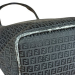 Fendi FF Black Canvas Logo Tote