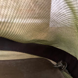 Chanel Olive Green/Brown Leather Trim Interlocking Ring Strap Hobo Bag 2003
